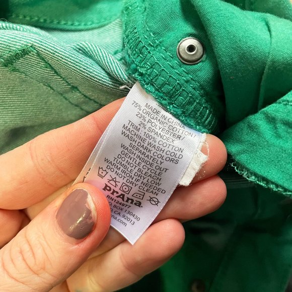 PRANA Jett Green White Ombré Ankle Skinny Jeans 0/25 - Picture 10 of 10